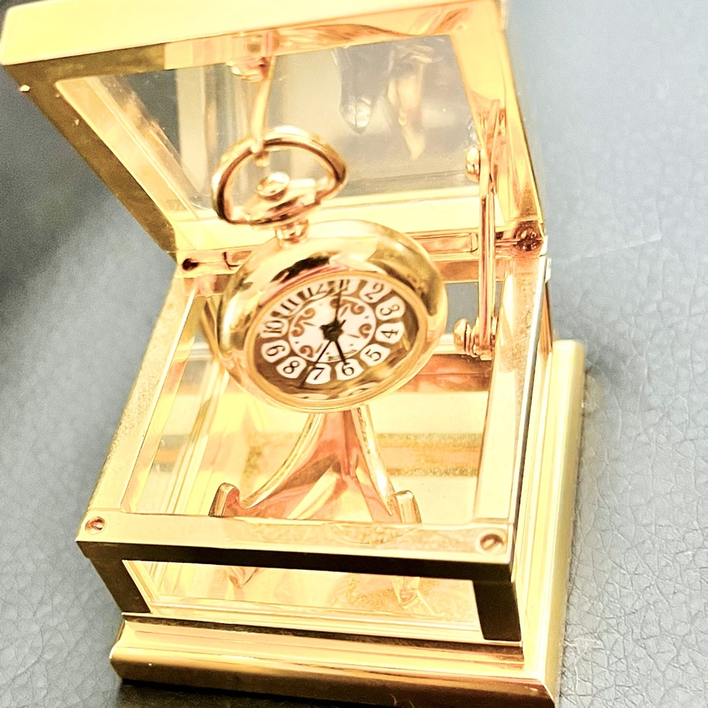 Bulova Collectable Mini-Clock Hanging in a Box| Perfect for ANY Desk or Display!